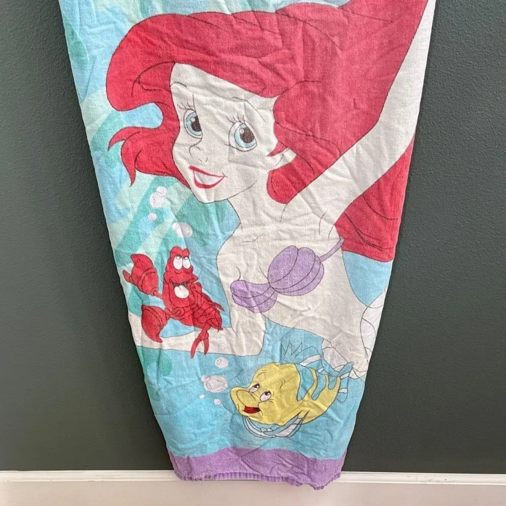 Vintage 90’s Disney The Little Mermaid Towel